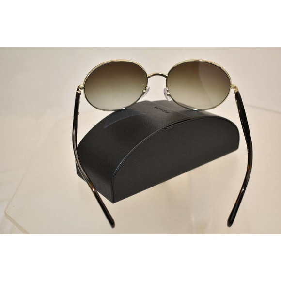 NIB PRADA SPR58V BROWN HAVANA LETTERING LOGO PLASTIC METAL FRAME SUNGLASSES main image 11